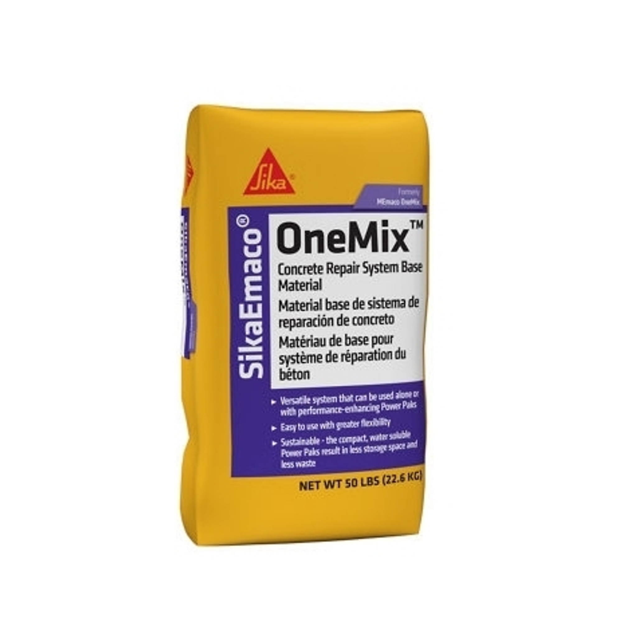 SikaEmaco OneMix Base Material Concrete Repair Mortar, 50lb Bag